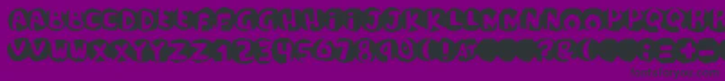 scandal Font – Black Fonts on Purple Background