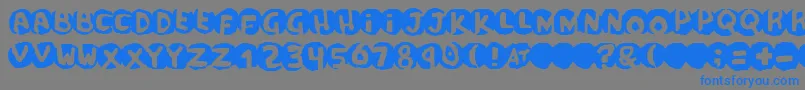 scandal Font – Blue Fonts on Gray Background