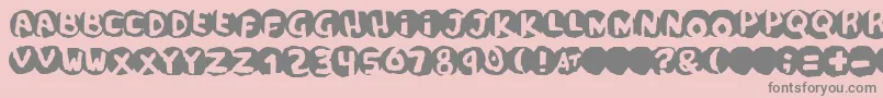 scandal Font – Gray Fonts on Pink Background