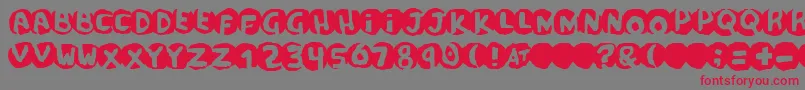 scandal Font – Red Fonts on Gray Background