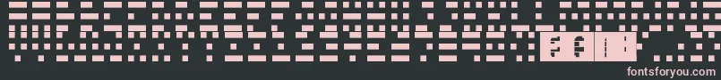 Scanline Font – Pink Fonts on Black Background