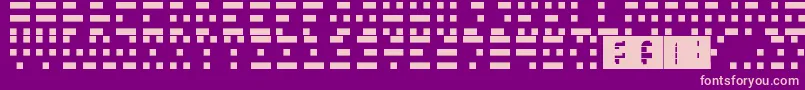 Scanline Font – Pink Fonts on Purple Background