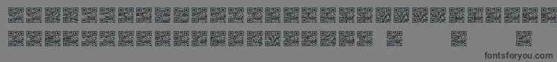 Scanme   QR   BC Font – Black Fonts on Gray Background