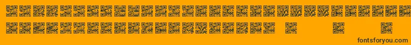 Scanme   QR   BC-Schriftart – Schwarze Schriften auf orangefarbenem Hintergrund