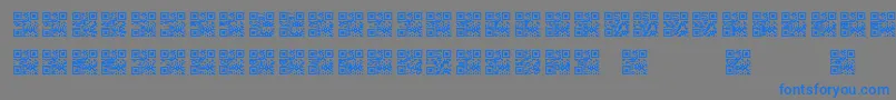 Scanme   QR   BC Font – Blue Fonts on Gray Background