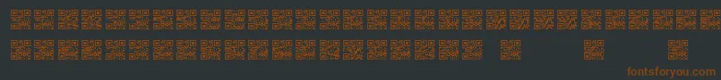 Scanme   QR   BC-fontti – ruskeat fontit mustalla taustalla