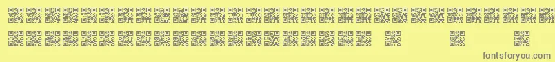 fuente Scanme   QR   BC – Fuentes Grises Sobre Fondo Amarillo