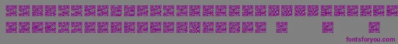 Scanme   QR   BC Font – Purple Fonts on Gray Background