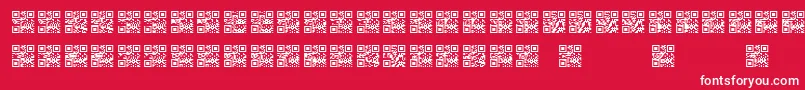 Scanme   QR   BC Font – White Fonts on Red Background