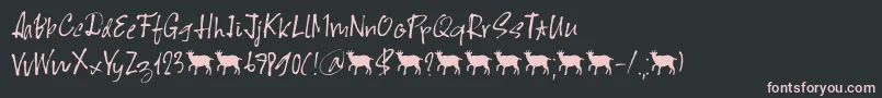 Scapegoat DEMO Font – Pink Fonts on Black Background