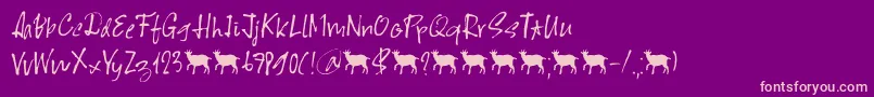 fuente Scapegoat DEMO – Fuentes Rosadas Sobre Fondo Morado