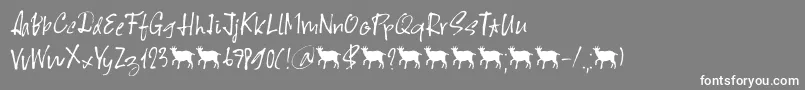 Scapegoat DEMO Font – White Fonts on Gray Background