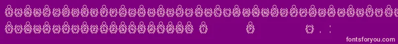 SCAR6 Font – Pink Fonts on Purple Background