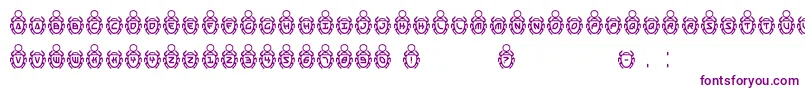 SCAR6 Font – Purple Fonts on White Background