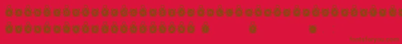 SCARB3 Font – Brown Fonts on Red Background
