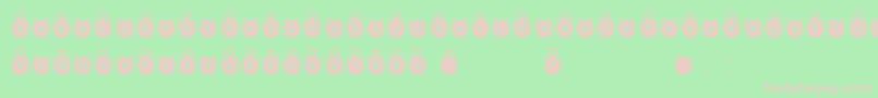 SCARB3 Font – Pink Fonts on Green Background