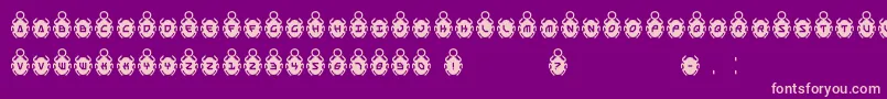 SCARB3 Font – Pink Fonts on Purple Background