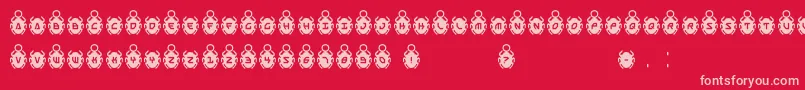 SCARB3 Font – Pink Fonts on Red Background