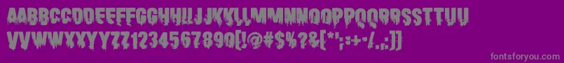 More about Scare Arms Font Scare Arms Font – Gray Fonts on Purple Background