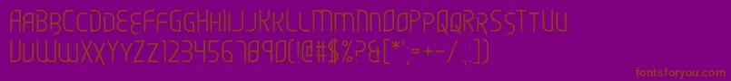 Scared of the Unknown Font – Brown Fonts on Purple Background