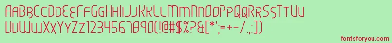 Scared of the Unknown Font – Red Fonts on Green Background