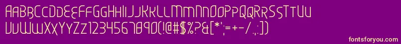 Scared of the Unknown Font – Yellow Fonts on Purple Background