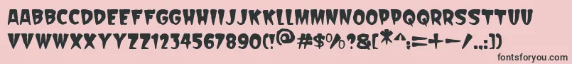 Scarify Italic-Schriftart – Schwarze Schriften auf rosa Hintergrund