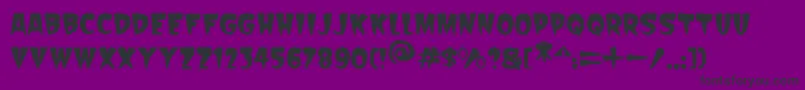 Scarify Italic-fontti – mustat fontit violetilla taustalla