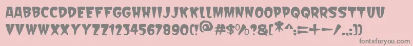 Scarify Italic Font – Gray Fonts on Pink Background