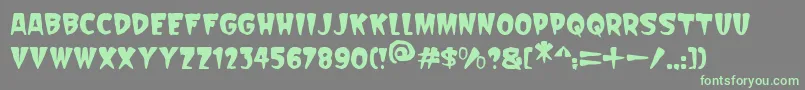 Scarify Italic-fontti – vihreät fontit harmaalla taustalla