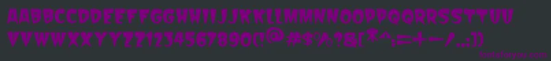 Шрифт Scarify Italic – фиолетовые шрифты на чёрном фоне