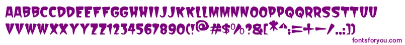 Шрифт Scarify Italic – фиолетовые шрифты на белом фоне