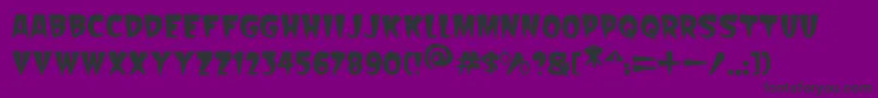 Scarify Italic Font – Black Fonts on Purple Background