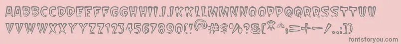 Scarify-Schriftart – Graue Schriften auf rosa Hintergrund