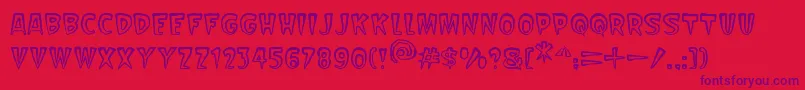 Шрифт Scarify – фиолетовые шрифты на красном фоне