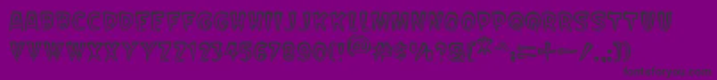 Scarify Font – Black Fonts on Purple Background