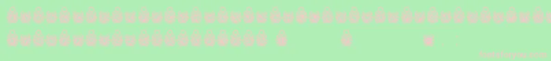 SCARO Font – Pink Fonts on Green Background