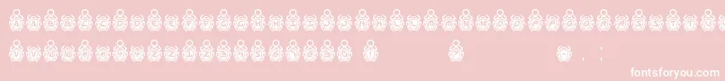 SCARO Font – White Fonts on Pink Background