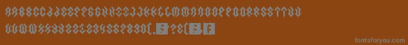Шрифт Scars – серые шрифты на коричневом фоне
