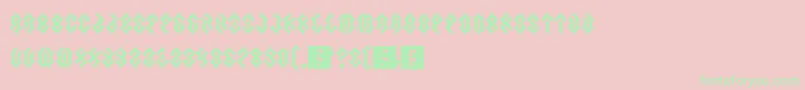 Scars Font – Green Fonts on Pink Background