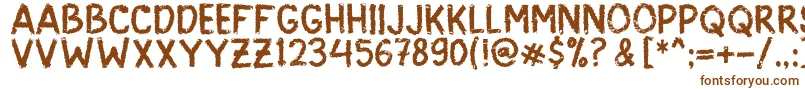 ScarySign Font – Brown Fonts on White Background