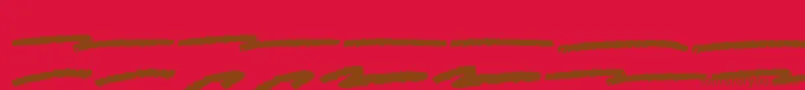 ScarySignSwash Font – Brown Fonts on Red Background