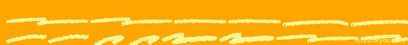 Czcionka ScarySignSwash – żółte czcionki na pomarańczowym tle