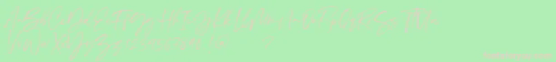 Scatter ink Font – Pink Fonts on Green Background