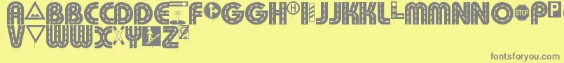 More about Schilderwald alt Font Schilderwald alt Font – Gray Fonts on Yellow Background