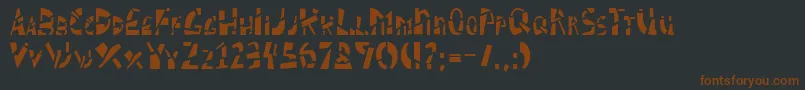 SCHIZM   Font – Brown Fonts on Black Background