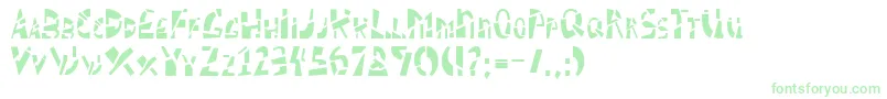 Шрифт SCHIZM   – зелёные шрифты