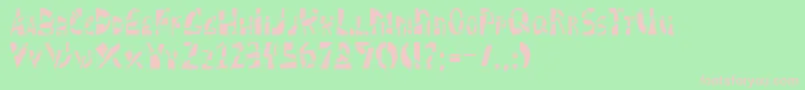 More about SCHIZM Font SCHIZM Font – Pink Fonts on Green Background