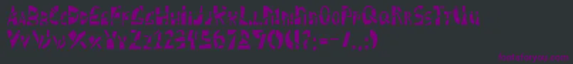SCHIZM   Font – Purple Fonts on Black Background
