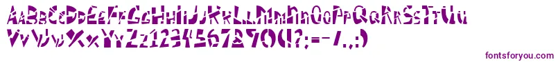 SCHIZM  -Schriftart – Violette Schriften